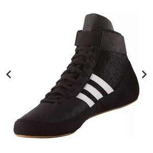 Adidas Men's HVC 2 Black and White Wrestling Shoes